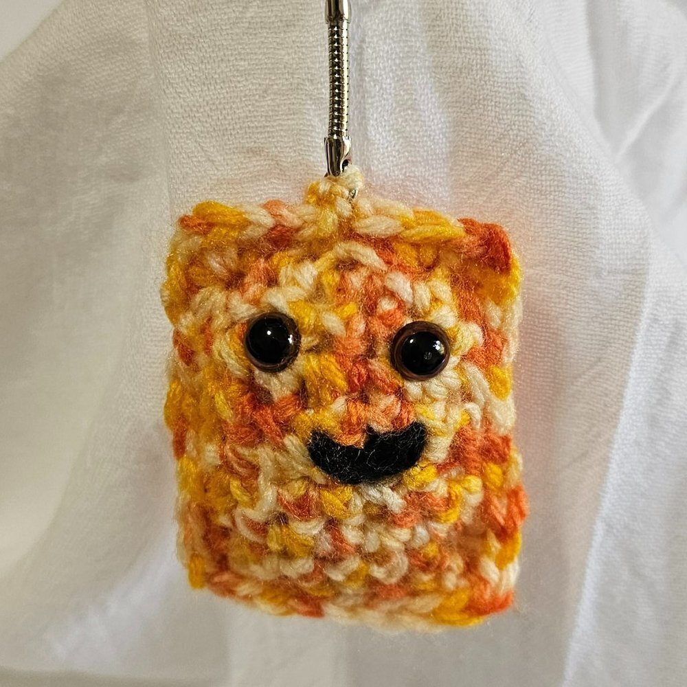 Crochet Toaster Pastry Keychain